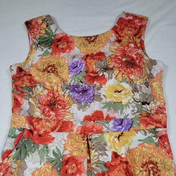 Danny and Nicole Dress Multicolor Floral Womens 18 Colorful Vacation Summer - Picture 8 of 12
